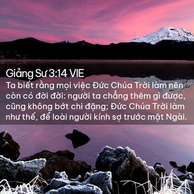 Picture 02 - Giảng Sư 3:14 VIE - Ta biết rằng mọi việc Đức Chúa Trời - Bible Verse Picture