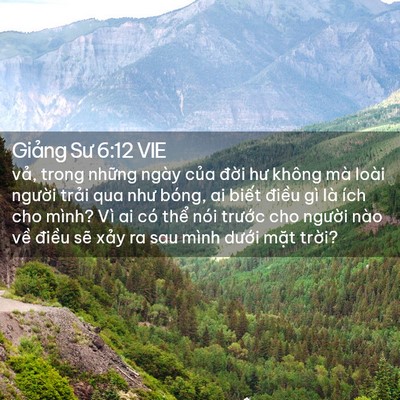 Picture 02 - Giảng Sư 6:12 VIE - vả, trong những ngày của đời hư không - Bible Verse Picture