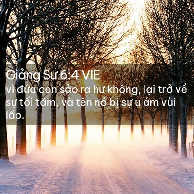 Picture 02 - Giảng Sư 6:4 VIE - vì đứa con sảo ra hư không, lại trở - Bible Verse Picture