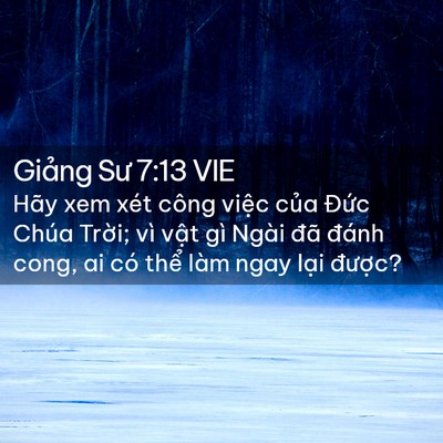 Picture 02 - Giảng Sư 7:13 VIE - Hãy xem xét công việc của Đức Chúa - Bible Verse Picture