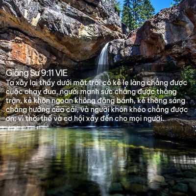 Picture 02 - Giảng Sư 9:11 VIE - Ta xây lại thấy dưới mặt trời có - Bible Verse Picture