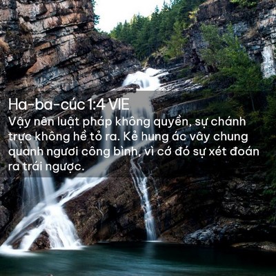 Picture 02 - Ha-ba-cúc 1:4 VIE - Vậy nên luật pháp không quyền, sự - Bible Verse Picture