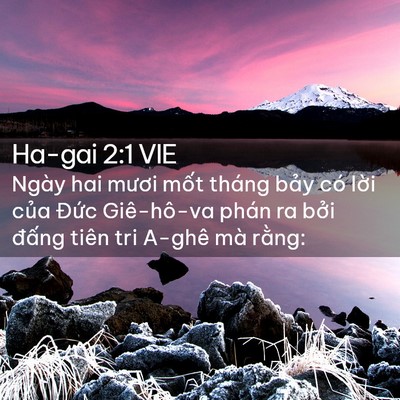 Picture 02 - Ha-gai 2:1 VIE - Ngày hai mươi mốt tháng bảy có lời - Bible Verse Picture