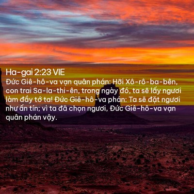 Picture 02 - Ha-gai 2:23 VIE - Đức Giê-hô-va vạn quân phán: Hỡi - Bible Verse Picture