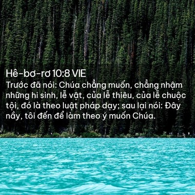 Picture 02 - Hê-bơ-rơ 10:8 VIE - Trước đã nói: Chúa chẳng muốn, chẳng - Bible Verse Picture