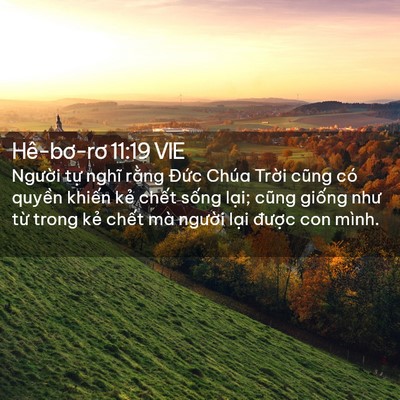 Picture 02 - Hê-bơ-rơ 11:19 VIE - Người tự nghĩ rằng Đức Chúa Trời - Bible Verse Picture