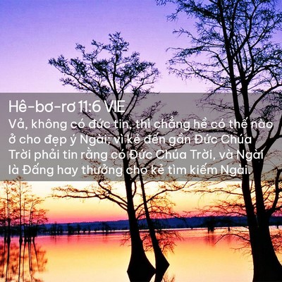 Picture 02 - Hê-bơ-rơ 11:6 VIE - Vả, không có đức tin, thì chẳng hề - Bible Verse Picture