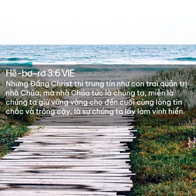 Picture 02 - Hê-bơ-rơ 3:6 VIE - Nhưng Đấng Christ thì trung tín như con - Bible Verse Picture