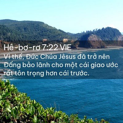 Picture 02 - Hê-bơ-rơ 7:22 VIE - Vì thế, Đức Chúa Jêsus đã trở nên - Bible Verse Picture