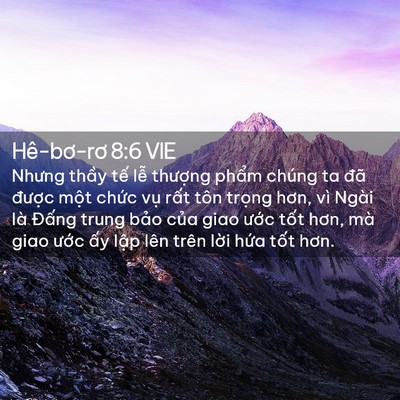 Picture 02 - Hê-bơ-rơ 8:6 VIE - Nhưng thầy tế lễ thượng phẩm chúng - Bible Verse Picture