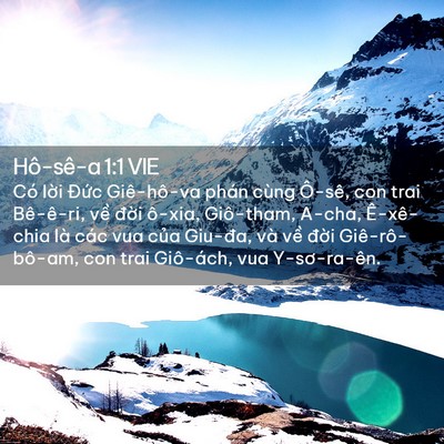 Picture 02 - Hô-sê-a 1:1 VIE - Có lời Đức Giê-hô-va phán cùng Ô-sê, - Bible Verse Picture
