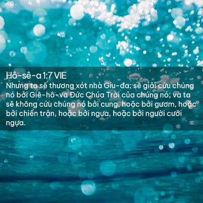 Picture 02 - Hô-sê-a 1:7 VIE - Nhưng ta sẽ thương xót nhà Giu-đa; sẽ - Bible Verse Picture