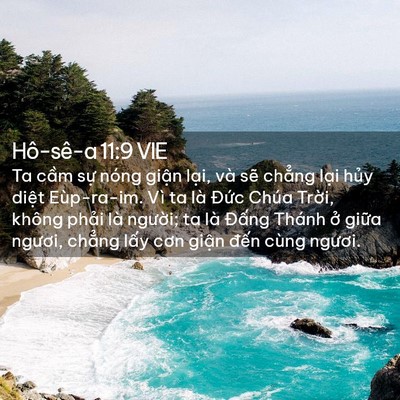 Picture 02 - Hô-sê-a 11:9 VIE - Ta cầm sự nóng giận lại, và sẽ - Bible Verse Picture