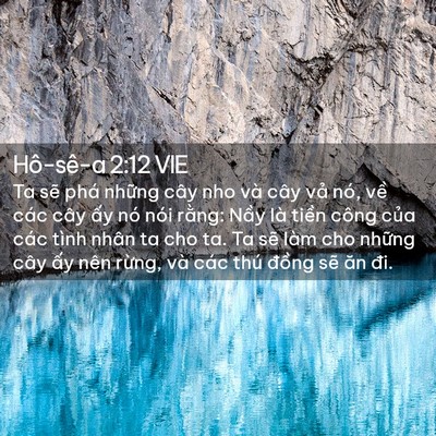 Picture 02 - Hô-sê-a 2:12 VIE - Ta sẽ phá những cây nho và cây vả nó, - Bible Verse Picture
