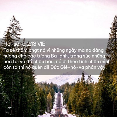 Picture 02 - Hô-sê-a 2:13 VIE - Ta sẽ thăm phạt nó vì những ngày mà - Bible Verse Picture