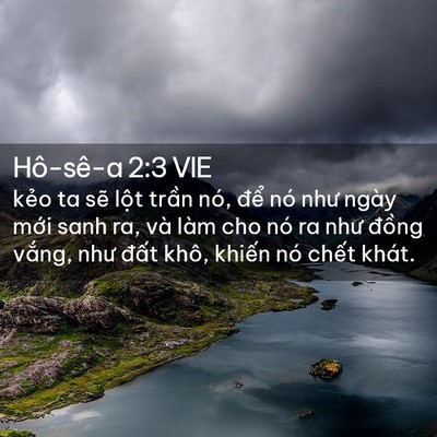 Picture 02 - Hô-sê-a 2:3 VIE - kẻo ta sẽ lột trần nó, để nó như - Bible Verse Picture