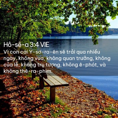 Picture 02 - Hô-sê-a 3:4 VIE - Vì con cái Y-sơ-ra-ên sẽ trải qua nhiều - Bible Verse Picture
