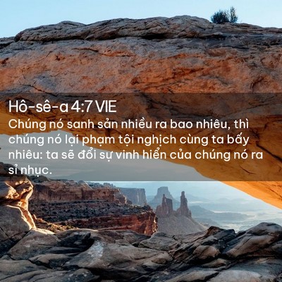 Picture 02 - Hô-sê-a 4:7 VIE - Chúng nó sanh sản nhiều ra bao nhiêu, thì - Bible Verse Picture