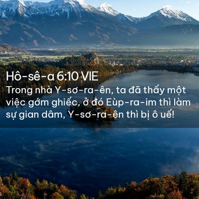 Picture 02 - Hô-sê-a 6:10 VIE - Trong nhà Y-sơ-ra-ên, ta đã thấy một - Bible Verse Picture