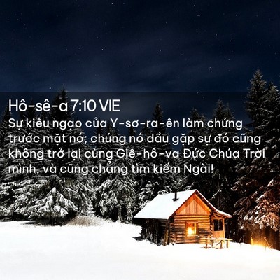 Picture 02 - Hô-sê-a 7:10 VIE - Sự kiêu ngạo của Y-sơ-ra-ên làm chứng - Bible Verse Picture