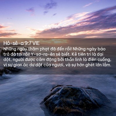 Picture 02 - Hô-sê-a 9:7 VIE - Những ngày thăm phạt đã đến rồi! - Bible Verse Picture