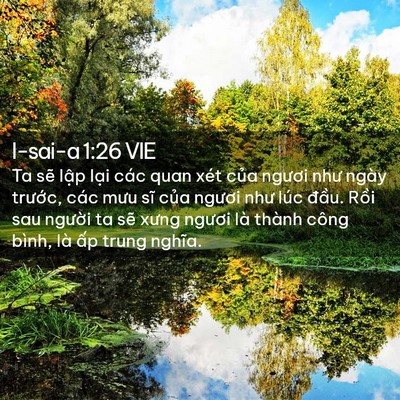 Picture 02 - I-sai-a 1:26 VIE - Ta sẽ lập lại các quan xét của ngươi - Bible Verse Picture