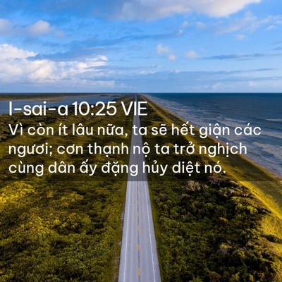Picture 02 - I-sai-a 10:25 VIE - Vì còn ít lâu nữa, ta sẽ hết giận - Bible Verse Picture