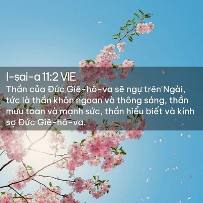 Picture 02 - I-sai-a 11:2 VIE - Thần của Đức Giê-hô-va sẽ ngự trên - Bible Verse Picture