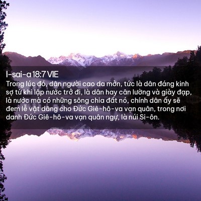 Picture 02 - I-sai-a 18:7 VIE - Trong lúc đó, dân người cao da mởn, - Bible Verse Picture