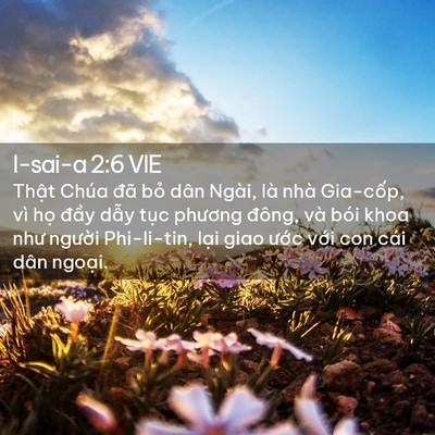 Picture 02 - I-sai-a 2:6 VIE - Thật Chúa đã bỏ dân Ngài, là nhà - Bible Verse Picture