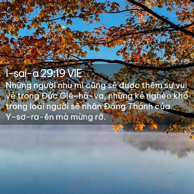 Picture 02 - I-sai-a 29:19 VIE - Những người nhu mì cũng sẽ được - Bible Verse Picture