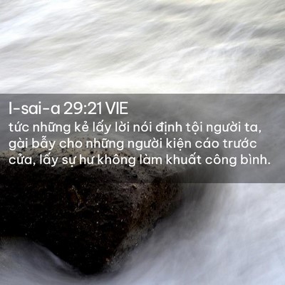 Picture 02 - I-sai-a 29:21 VIE - tức những kẻ lấy lời nói định tội - Bible Verse Picture