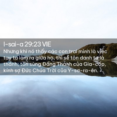 Picture 02 - I-sai-a 29:23 VIE - Nhưng khi nó thấy các con trai mình là - Bible Verse Picture