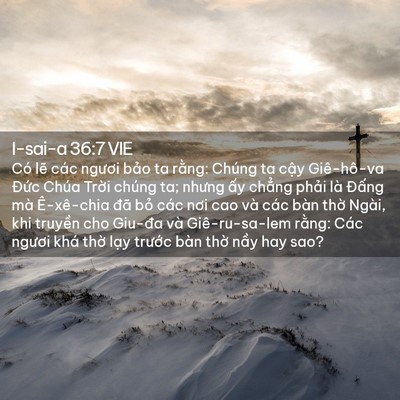 Picture 02 - I-sai-a 36:7 VIE - Có lẽ các ngươi bảo ta rằng: Chúng ta - Bible Verse Picture