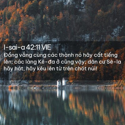 Picture 02 - I-sai-a 42:11 VIE - Đồng vắng cùng các thành nó hãy cất - Bible Verse Picture
