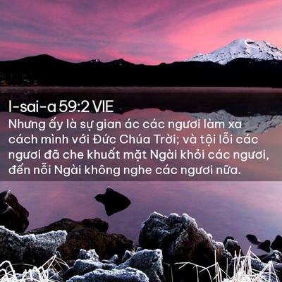Picture 02 - I-sai-a 59:2 VIE - Nhưng ấy là sự gian ác các ngươi làm - Bible Verse Picture