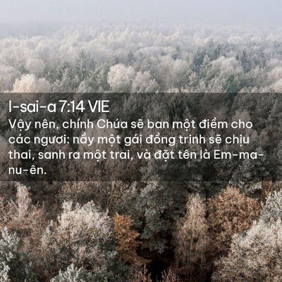 Picture 02 - I-sai-a 7:14 VIE - Vậy nên, chính Chúa sẽ ban một điềm - Bible Verse Picture