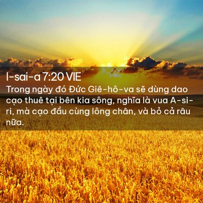 Picture 02 - I-sai-a 7:20 VIE - Trong ngày đó Đức Giê-hô-va sẽ dùng - Bible Verse Picture