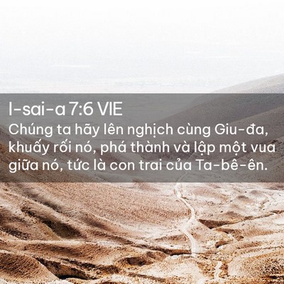 Picture 02 - I-sai-a 7:6 VIE - Chúng ta hãy lên nghịch cùng Giu-đa, - Bible Verse Picture