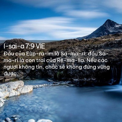 Picture 02 - I-sai-a 7:9 VIE - Đầu của Eùp-ra-im là Sa-ma-ri, đầu - Bible Verse Picture