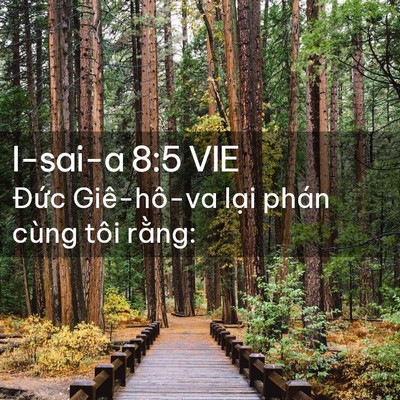 Picture 02 - I-sai-a 8:5 VIE - Đức Giê-hô-va lại phán cùng tôi - Bible Verse Picture