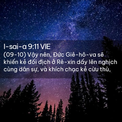 Picture 02 - I-sai-a 9:11 VIE - (09-10) Vậy nên, Đức Giê-hô-va sẽ - Bible Verse Picture