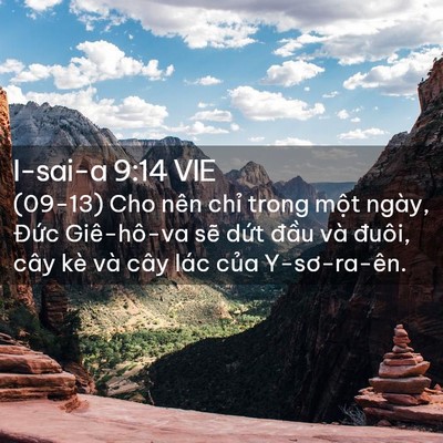 Picture 02 - I-sai-a 9:14 VIE - (09-13) Cho nên chỉ trong một ngày, Đức - Bible Verse Picture
