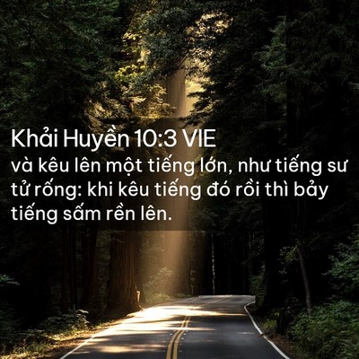 Picture 02 - Khải Huyền 10:3 VIE - và kêu lên một tiếng lớn, như tiếng - Bible Verse Picture