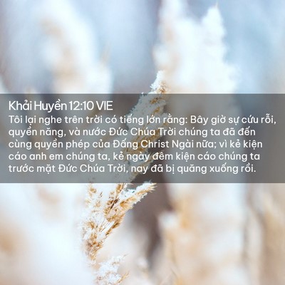 Picture 02 - Khải Huyền 12:10 VIE - Tôi lại nghe trên trời có tiếng lớn - Bible Verse Picture