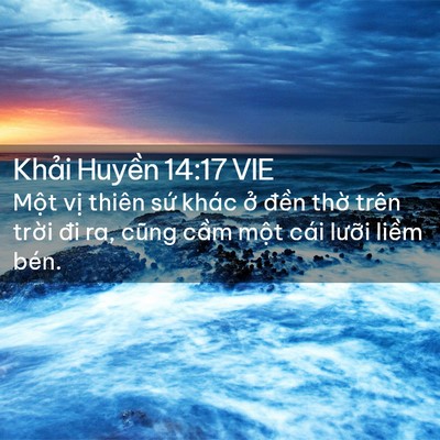 Picture 02 - Khải Huyền 14:17 VIE - Một vị thiên sứ khác ở đền thờ - Bible Verse Picture