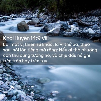 Picture 02 - Khải Huyền 14:9 VIE - Lại một vị thiên sứ khác, là vị - Bible Verse Picture