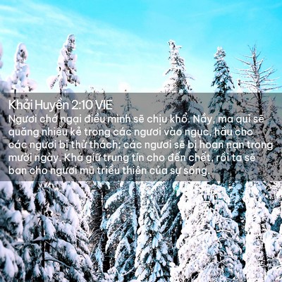 Picture 02 - Khải Huyền 2:10 VIE - Ngươi chớ ngại điều mình sẽ chịu - Bible Verse Picture