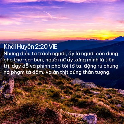 Picture 02 - Khải Huyền 2:20 VIE - Nhưng điều ta trách ngươi, ấy là - Bible Verse Picture