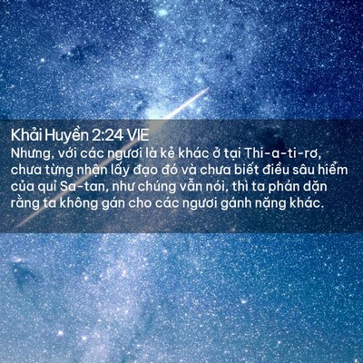 Picture 02 - Khải Huyền 2:24 VIE - Nhưng, với các ngươi là kẻ khác ở - Bible Verse Picture